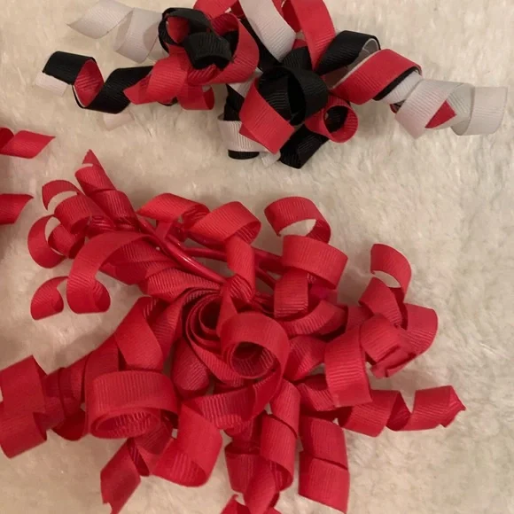 Girls Ribbon Barrettes - Picture 2 of 4